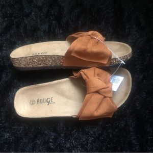 Rouge Helium Women’s Bow Tie Slide Sandals